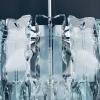 Mid-century art glass chandelier Zero quattro for Fontana Arte Italy 1960s