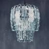 Mid-century art glass chandelier Zero quattro for Fontana Arte Italy 1960s