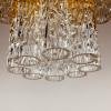 Murano glass chandelier Tronchi by Venini Italy 1960s