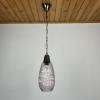 Murano glass pendant lamp Italy 1970s Murano chandelier Mid-century light tinted glass