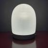 Mid-century white glass ceiling lamp Italy 1970s