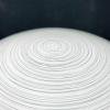 Mid-century white glass ceiling lamp Italy 1970s