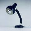 Mid-century goose blue desk lamp Italy 1970s metal retro table lamp