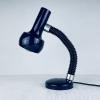 Mid-century goose blue desk lamp Italy 1970s metal retro table lamp