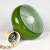 Mid-century green glass pendant lamp Yugoslavia 1970s Retro ceiling light