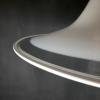 Murano glass white pendant lamp Italy 1970s Mid-century lighting XL ceiling lamp