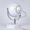 Mid-century white desk lamp Eyeball Italy 60s Retro lighting Space Age Atomic