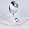 Mid-century white desk lamp Eyeball Italy 60s Retro lighting Space Age Atomic