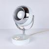 Mid-century white desk lamp Eyeball Italy 60s Retro lighting Space Age Atomic