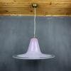 Mid-century pink Murano glass pendant lamp by VeLuce Italy 1970s