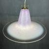 Mid-century pink Murano glass pendant lamp by VeLuce Italy 1970s