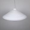 Retro swirl murano glass pendant lamp Italy 1970s Mid-century light