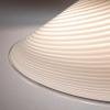 Retro swirl murano glass pendant lamp Italy 1970s Mid-century light