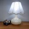 Retro nacre table lamp Jean Marie Italy 1970s Mid-century light
