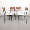 Set of dining chairs Italy '60s Mid-century living room modern