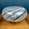 Mid-century swirl murano glass ceiling or wall lamp Italy 1970s