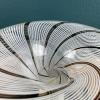 Mid-century swirl murano glass ceiling or wall lamp Italy 1970s