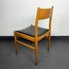 Mid-century office desk chair Italy 1970s Black dining chair