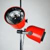 Retro red floor lamp Austria 1990s Mid-century lighting Space age