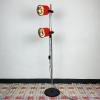 Retro red floor lamp Austria 1990s Mid-century lighting Space age