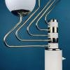 Mid-century white gold floor lamp Germany 1960s Space Age Sputnik