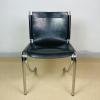 Mid-century black chair JOT by Giotto Stoppino for Acerbis Italy 1970s