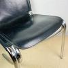 Mid-century black chair JOT by Giotto Stoppino for Acerbis Italy 1970s
