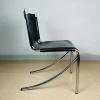 Mid-century black chair JOT by Giotto Stoppino for Acerbis Italy 1970s