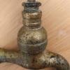 Old copper water tap