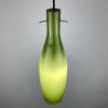 Mid-century green murano glass pendant lamp by Vistosi Italy 1960s