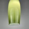 Mid-century green murano glass pendant lamp by Vistosi Italy 1960s