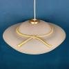 Murano pendant lamp woman's wide-brim-hat Italy 1970s Mid-century italian lighting