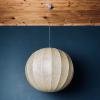 Mid-century large cocoon pendant lamp Italy 1960s style Achille Castiglioni