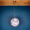 Murano globe pendant lamp Italy 1960s Mid-century modern lighting