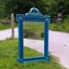 Old wooden mirror
