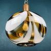 Large murano glass pendant lamp Italy 1960s Mid-century modern Retro lighting