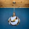 Large murano glass pendant lamp Italy 1960s Mid-century modern Retro lighting