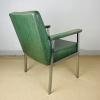 Mid-century lounge chair Italy 1980s green retro chair scandinavian style