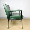 Mid-century lounge chair Italy 1980s green retro chair scandinavian style