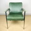 Mid-century lounge chair Italy 1980s green retro chair scandinavian style