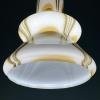 Mid-century brown opaline murano glass pendant lamp Italy 1950s