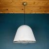 iGuzzini "Kuala" Italian white pendant lamp by Franco BRESCIANI Italy 1970s