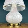 Large Murano Vetri swirl mushroom table lamp Italy 1970s