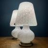 Pair of murano table lamps Mushroom Italy 1970s Italian Modern
