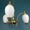 Mid-century brass pendant lamp Italy 1950s Art Deco