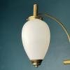 Mid-century brass pendant lamp Italy 1950s Art Deco