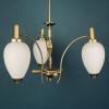 Mid-century brass pendant lamp Italy 1950s Art Deco
