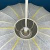 Mid-century large cocoon pendant lamp Italy 1960s