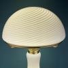Large classic swirl Murano table lamp Mushroom Italy 1970s Mid-century italian modern