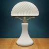 Large classic swirl Murano table lamp Mushroom Italy 1970s Mid-century italian modern